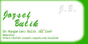 jozsef bulik business card